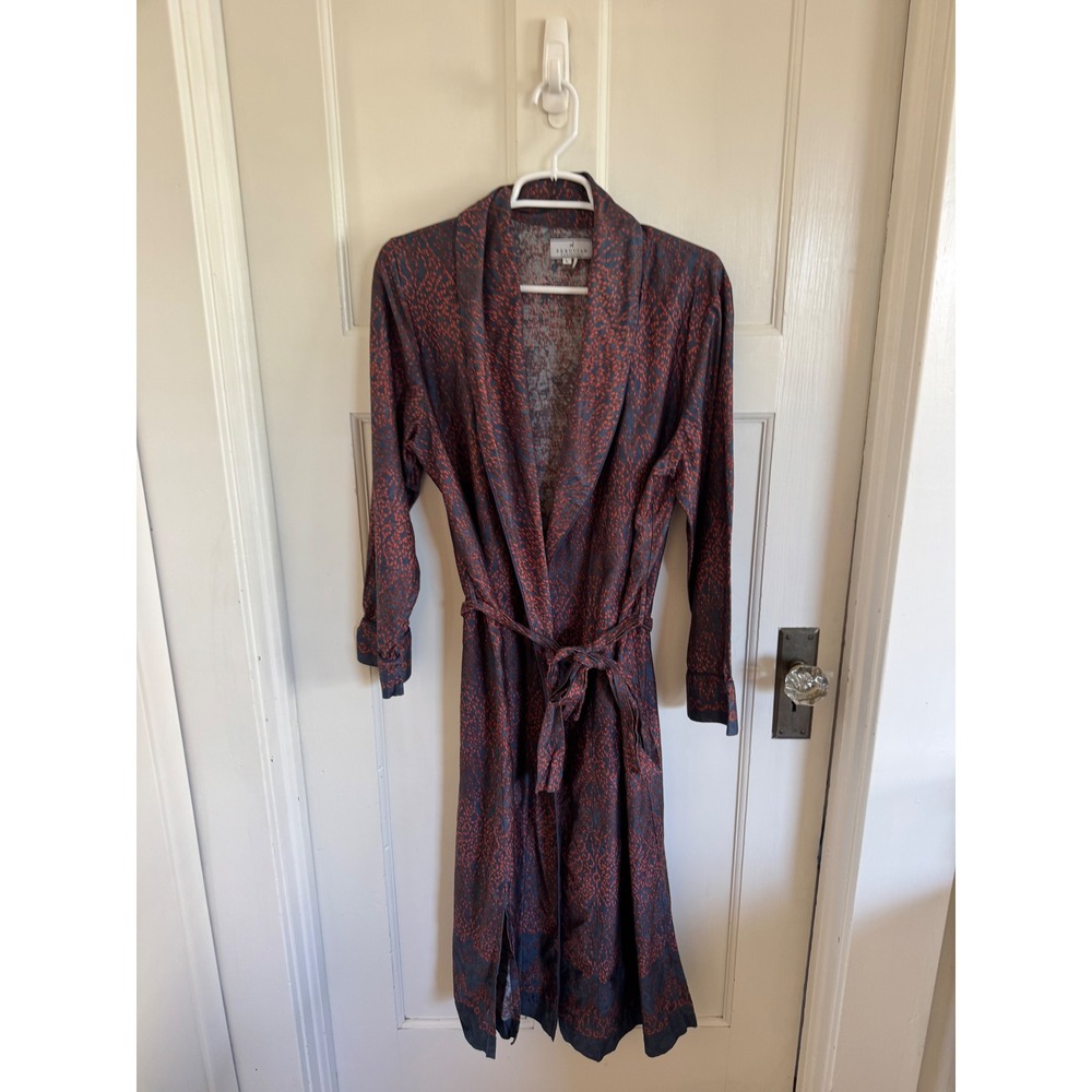 Peruvian Connection abstract pima cotton robe size large